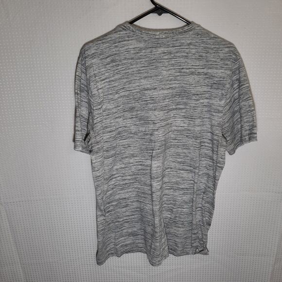 NBA XL Logo T-Shirt Mens Heather Gray Short Sleeve Cotton Blend Athletic Tee - Picture 3 of 4